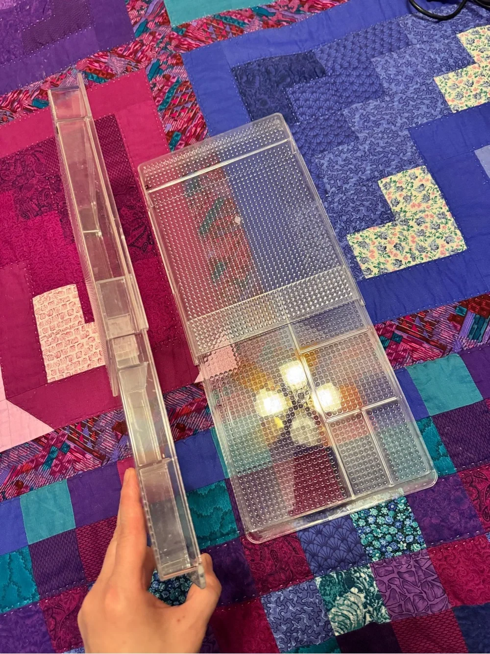 Clear Plastic Compartment Tray Organizer - White/Clear